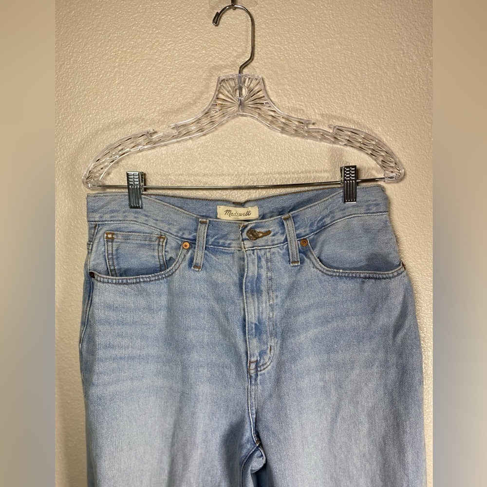 MADEWELL 29 Baggy Straight Jeans in Earlhurst Wash: Ripped Edition B30 - Picture 4 of 8